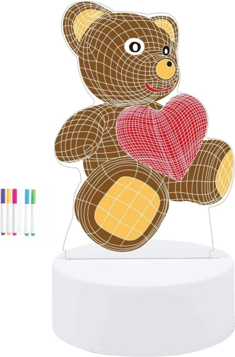 Lampe de dessin ours 19 cm
