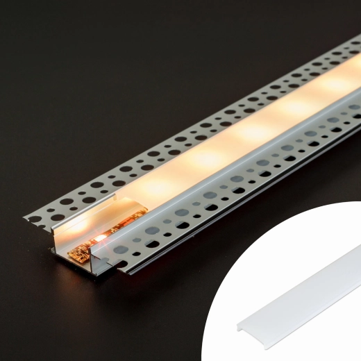 Cache opale pour profilé LED en aluminium 1000 mm