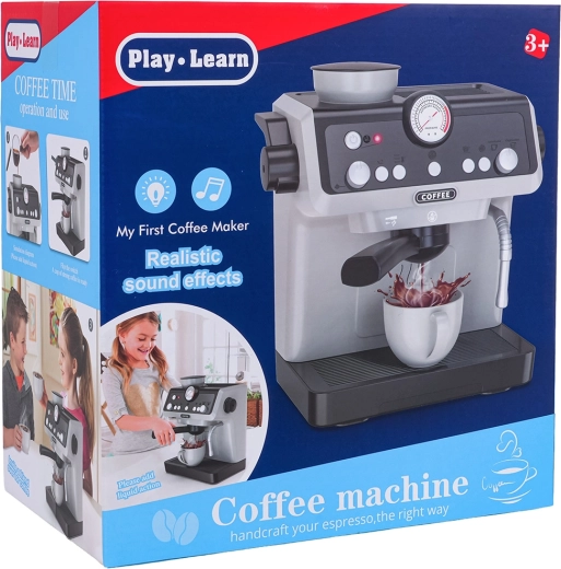 Cafetière pour enfants avec lumières et sons – gris