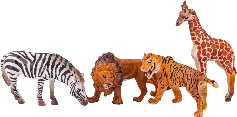 4 figurines réalistes pour un safari à la maison