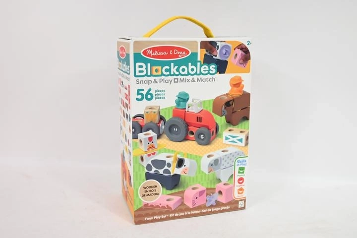 Melissa & Doug Blockables à la ferme – jeu de construction en bois