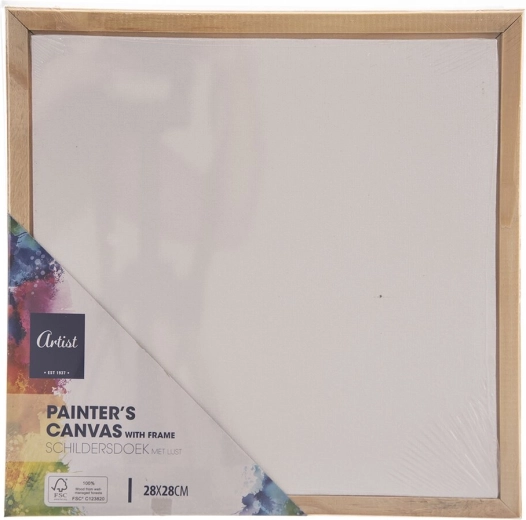 Toile de peinture sur châssis en bois 28 × 28 cm