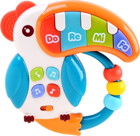 Bec lumineux et sons joyeux