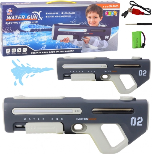 Pistolet à eau électrique automatique gris