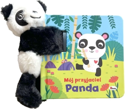 Mon ami le panda – livre accordéon avec mascotte en peluche