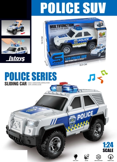 Voiture de police avec effets 15 cm