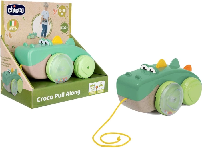 Chicco crocodile à tirer Eco+ pour enfants dès 12 mois