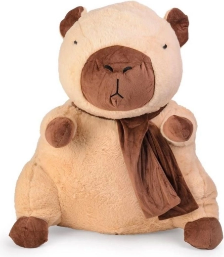 Capybara en peluche Daffi avec écharpe, 66 cm