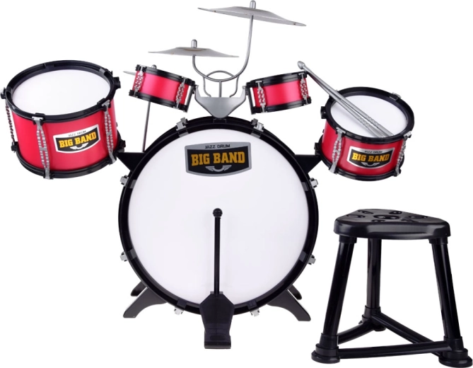 Cinq tambours pour le petit batteur