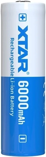 Accumulateur Li-ion Xtar 21700 3,6 V 6000 mAh avec protection - 1 pièce