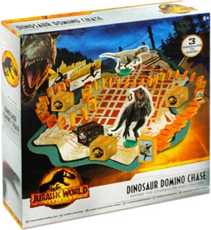 Jurassic World Dominion : poursuite de dominos de dinosaures – jeu familial