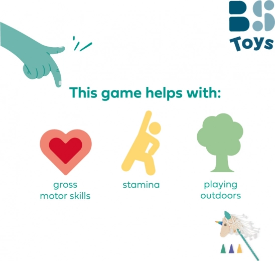 Hobby cheval bâton – licorne avec cônes pour enfants