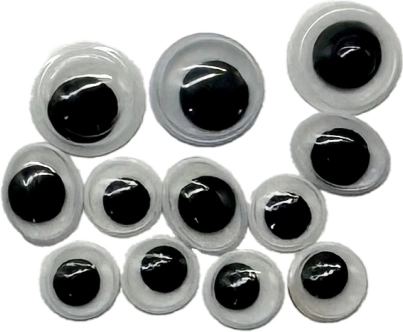 Décorez vos œuvres avec paillettes et yeux mobiles