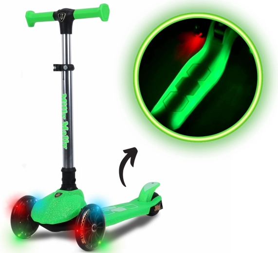 Trottinette enfant trois roues Milly Mally Jelly verte