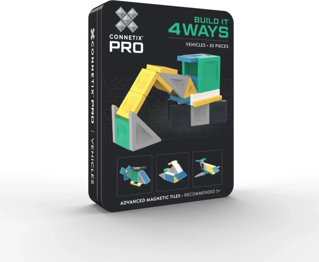 Kit de construction de véhicules CONNETIX PRO, 4 façons, 30 pièces
