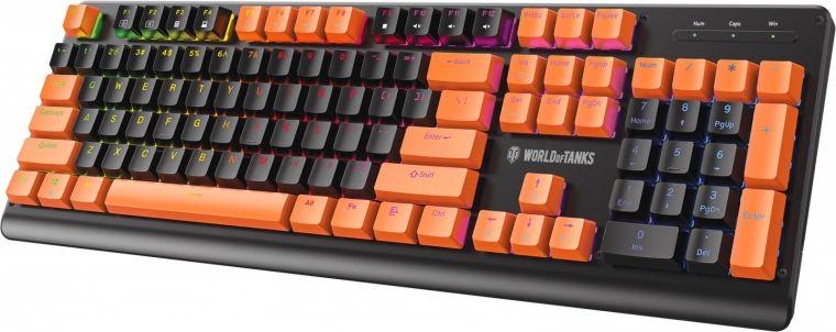 clavier de jeu mécanique destroyer wt300 rgb – édition limitée world of tanks
