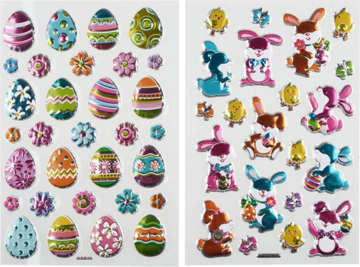 Stickers de Pâques 10 × 15 cm
