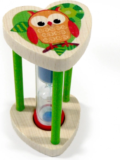 Sablier Hibou pour mesurer le temps de brossage des dents