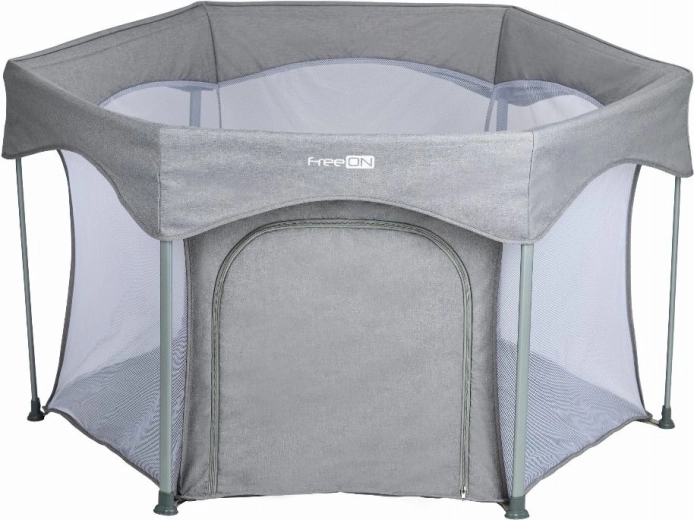 Parc pour bébé FreeON Hexagon Quick Folding gris