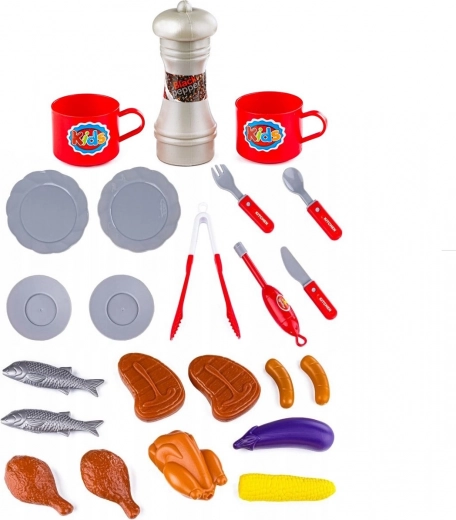 De nombreux accessoires pour jouer au barbecue