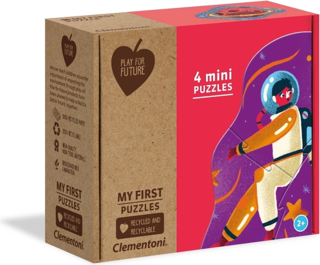 Clementoni Mes premiers puzzles Dans l’espace 4-en-1