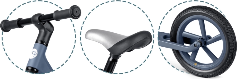 Évolue avec l’enfant grâce à la hauteur de selle réglable