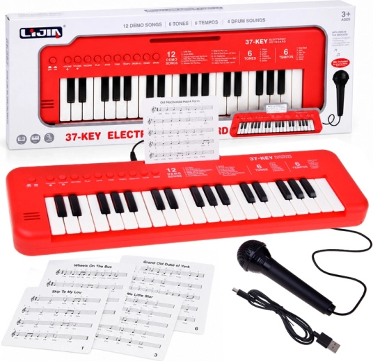 Clavier électronique pour enfants à 37 touches avec microphone