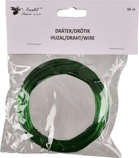 Fil d’attache vert 0,5 mm, 50 m