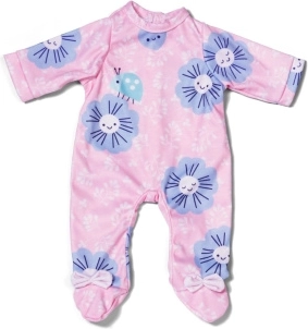 Combinaison rose à fleurs BABY born pour poupée de 43 cm