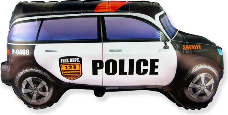 Ballon en aluminium Police Car