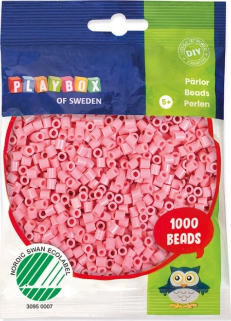 PLAYBOX Perles à repasser rose pastel