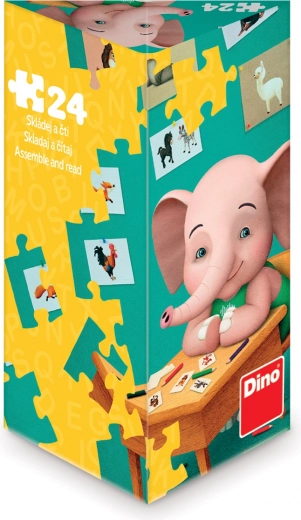 Dino puzzle Éléphanteau Mio 24 pièces