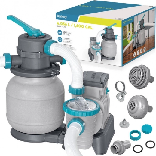 Filtration à sable pour piscine Bestway avec débit de 5678 l/h