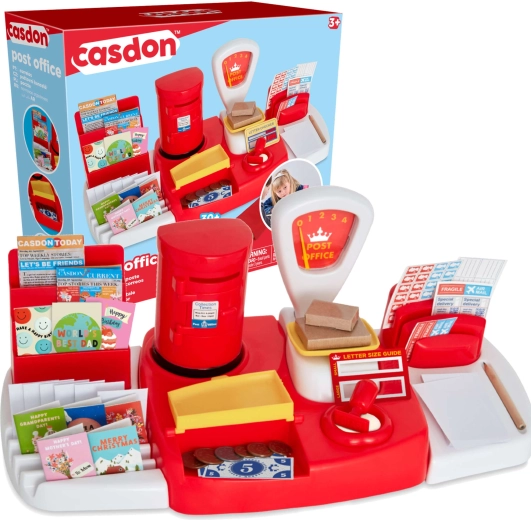 Bureau de poste pour enfants Casdon avec balance et accessoires