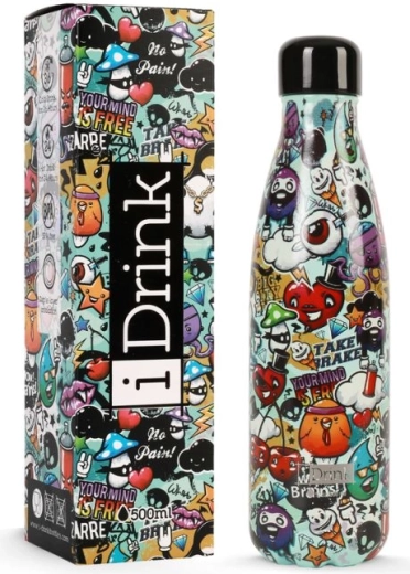 Bouteille isotherme Urban avec motif graffiti
