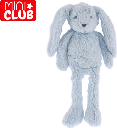 Lapin en peluche Mini Club bleu avec de longues jambes, 37 cm