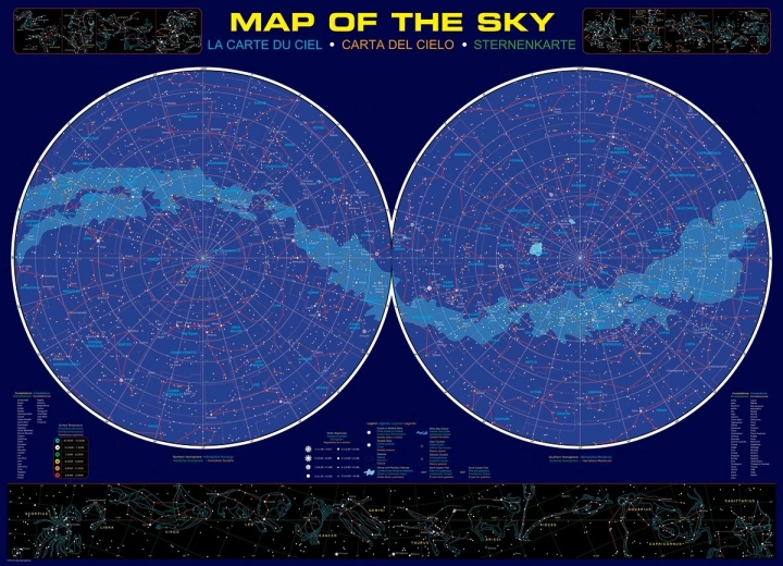 EUROGRAPHICS Puzzle Carte du Ciel 1000 Pièces