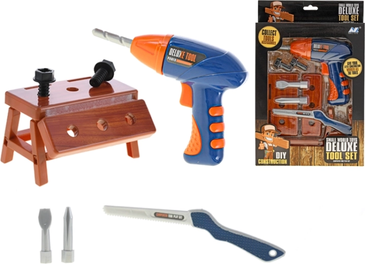 Set d’outils pour enfants avec perceuse 18 cm en boîte