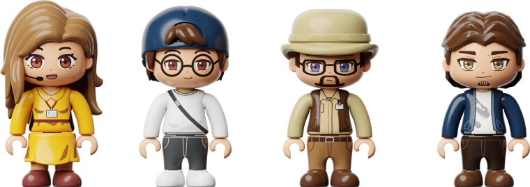 Figurines pour inventer des histoires et jouer