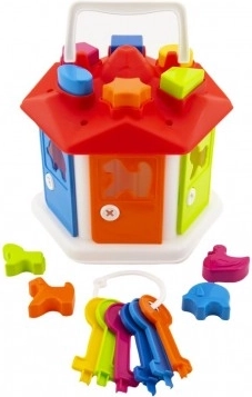 Maison d'insertion en plastique avec clés