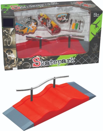 Kit de skatepark fingerboard avec rampe, rail et accessoires