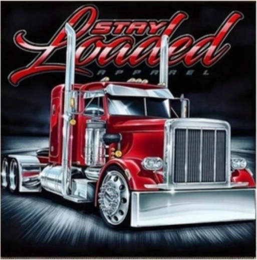 Norimpex peinture diamant camion rouge américain 30 × 40 cm