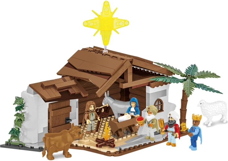 Crèche traditionnelle riche en détails