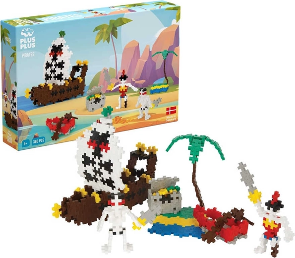 Kit de construction de pirates Plus-Plus, 360 pièces