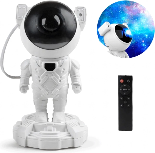 Tête d’astronaute rotative pour une projection précise