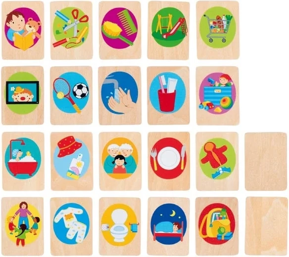 Cartes illustrées pour les activités quotidiennes