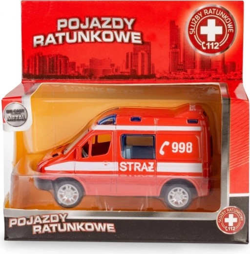Modèle métallique de camion de pompiers MERCEDES-BENZ Sprinter 1:50 Daffi