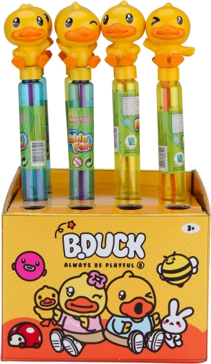 Long flacon à bulles B.Duck sur bâton (plusieurs variantes)