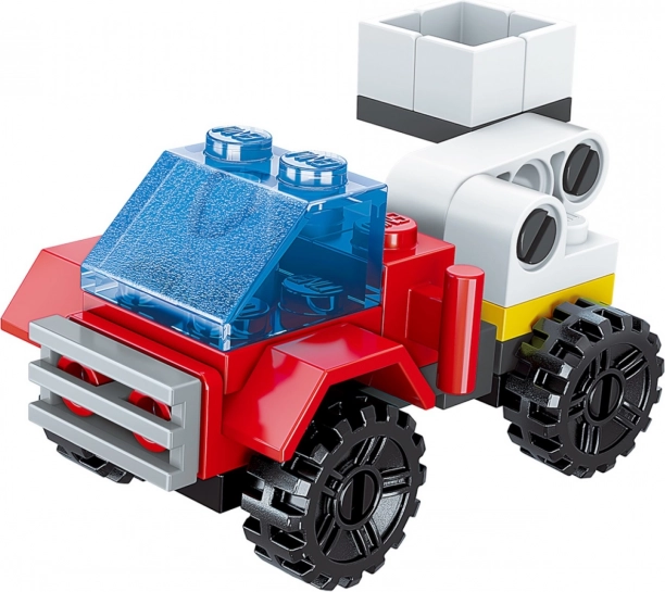 Qman Squros véhicule de secours Skyline 3-en-1 – mini jeu de construction