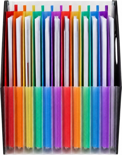 13 compartiments colorés pour un tri rapide